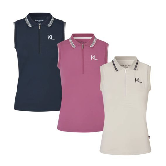 Tričko Kingsland Naira Pique Sleeveless Polo dámské Kolekce 2025