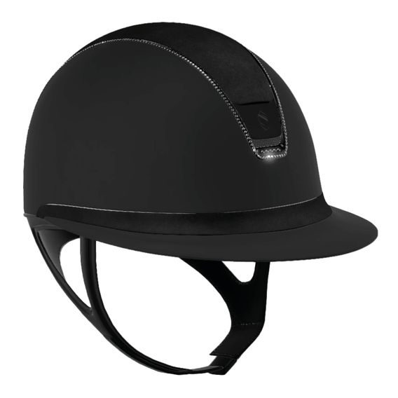 Jezdecká helma Samshield MissShield Shadowmatt 2.0 Alcantara Swarovski 300 Jet Black