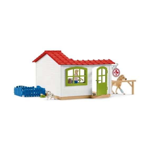 Schleich 42502 - Veterinární ordinace pro domácí zvířata