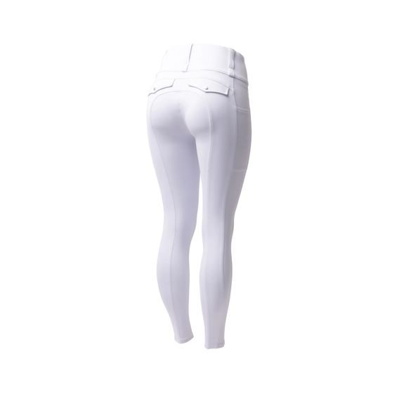 Jeggings Horze Anya UPF 50+ Full Grip dámské bílá S/36 - SLEVA - špinavé v oblasti sedu