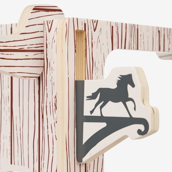 Hračka LeMieux Toy Pony Wooden Stable Set