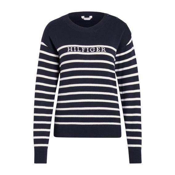 Svetr Tommy Hilfiger Fairfield Stripe dámský Kolekce 2025