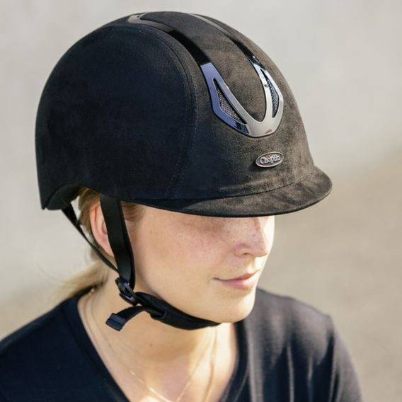 Jezdecká ochranná helma Choplin Aero Velvet DOPRODEJ