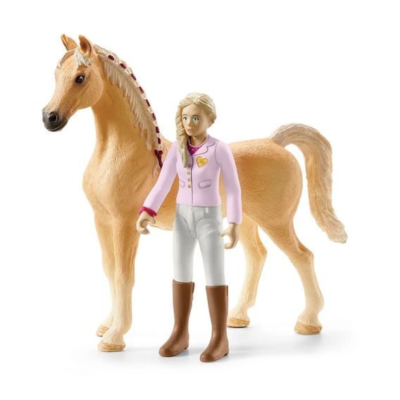Schleich 42440 - Turnajové závodiště s koníky a ošetřovatelkami