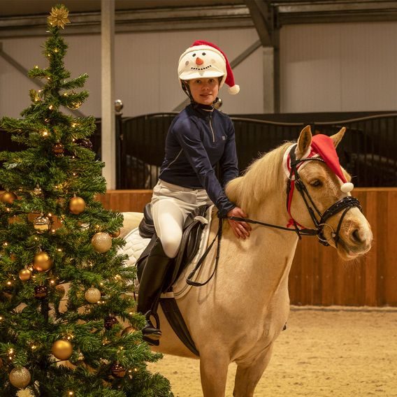 Potah na helmu QHP Christmas Snowman