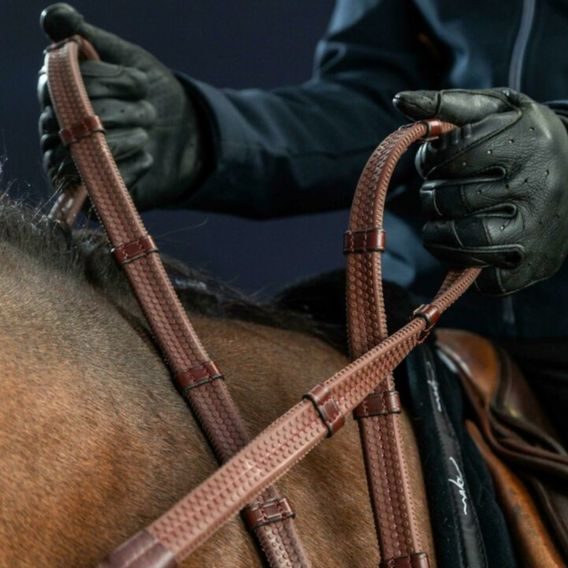 Otěže pogumované Dy'on D Collection 7 zarážek DY05D DOPRODEJ