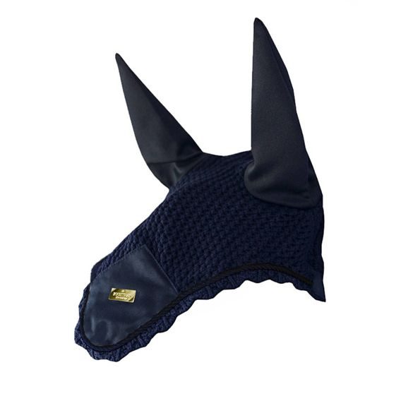 Čabraka na uši Equestrian Stockholm Plain Navy Gold