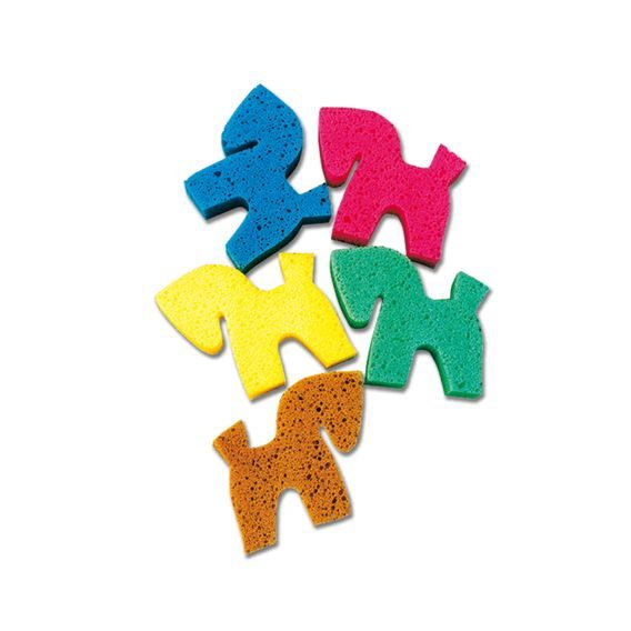 Houba na mytí W koník mix barev