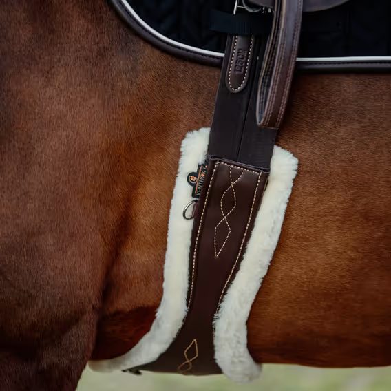 Podbříšník Kentucky kožený anatomický 42406 s beránkem