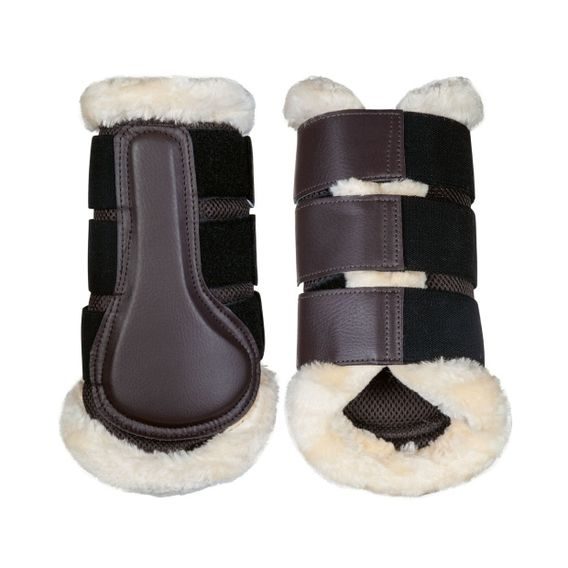 Kamaše HKM Comfort Mesh se syntetickým beránkem DOPRODEJ
