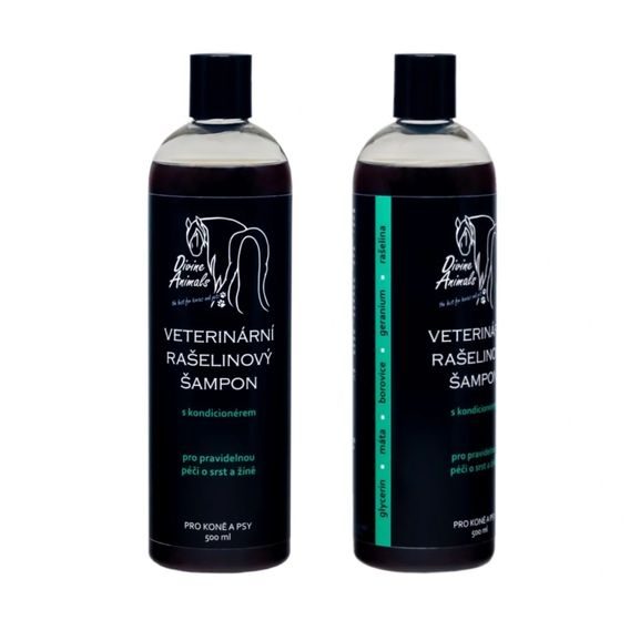 Veterinární rašelinový šampon Divine Animals s kondicionérem