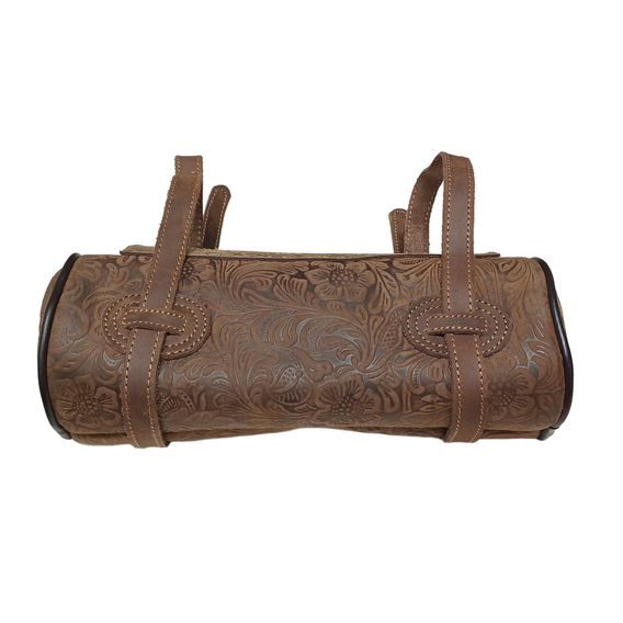 *W* Brašna k sedlu Cassini Pommel bag Flowers kožená