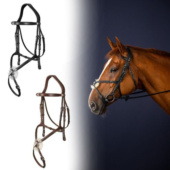 Uzdečka Dy'on New English Collection s mexickým nánosníkem