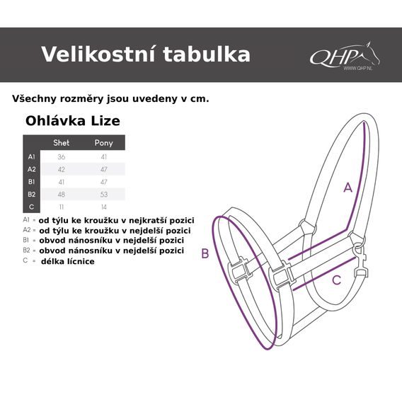 Ohlávka QHP Lize Kolekce 2025/26