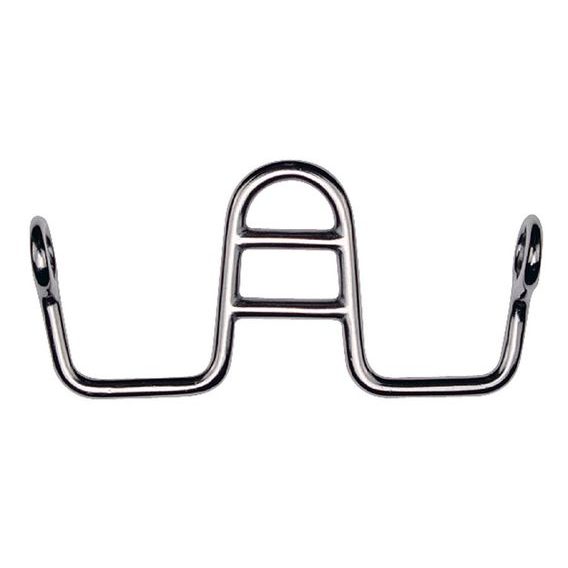 Pomocné udidlo proti přehození jazyka nad udidlo