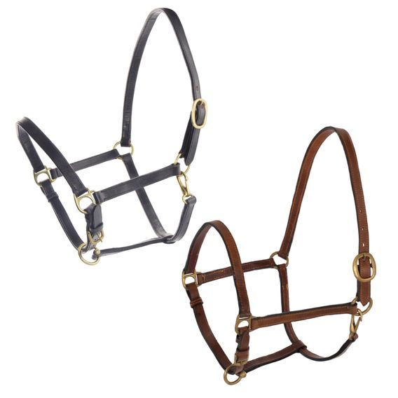 *W* Ohlávka Swedish Double kožená DOPRODEJ