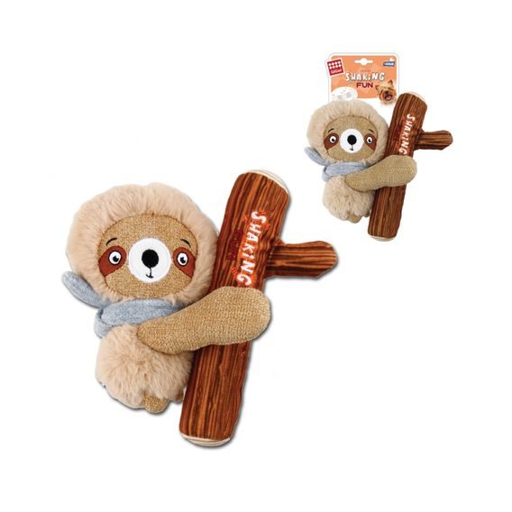 Hračka pes GiGwi Shaking Fun lenochod 2v1, pískací