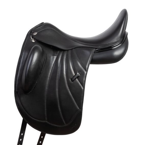 Sedlo drezurní KenTaur Rhodé GRP Slim 17,5/2 DK vlna černá SUPER COMFORT glitter+lak MK SLEVA-10% lehce použité