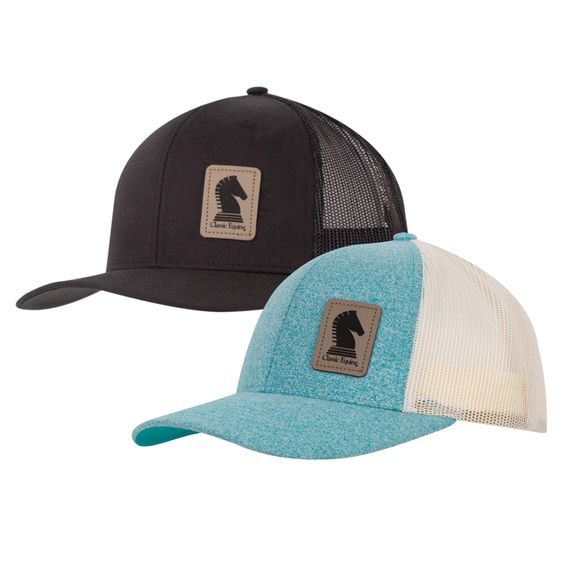 *W* Baseballová čepice Classic Equine faux leather logo