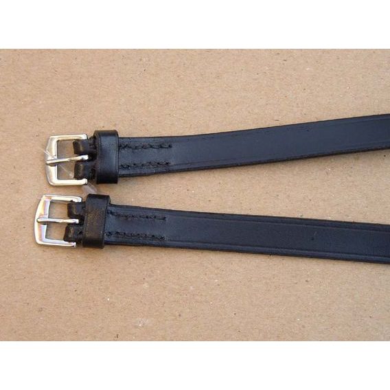 Řemínky na ostruhy kožené Equiservis Exklusiv černé