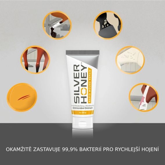Absorbine mast na péči o povrchové rány Silver Honey Rapid Wound Repair 56,7g