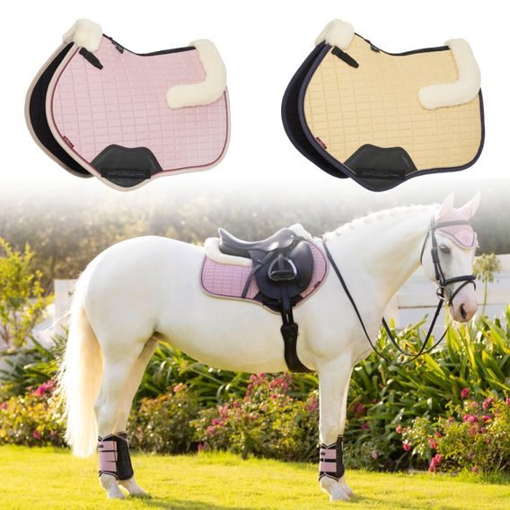 Podsedlová dečka LeMieux Merino+Suede Square Kolekce 2025