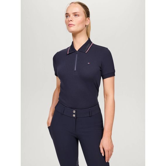 Tričko Tommy Hilfiger Camden Zip Polo dámské Kolekce 2025