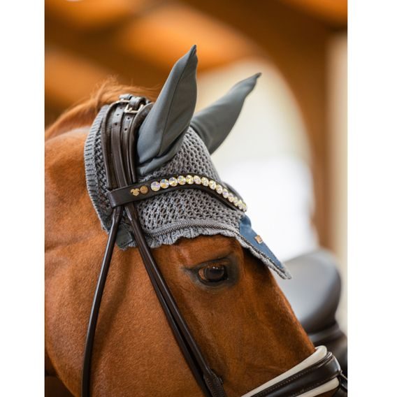 Čabraka na uši Equestrian Stockholm Metallic blue Kolekce 2024