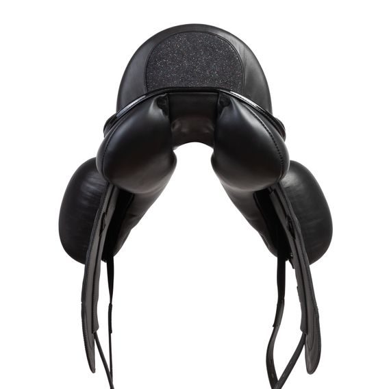 Sedlo drezurní KenTaur Rhodé GRP Slim 17,5/2 DK vlna černá SUPER COMFORT glitter+lak MK SLEVA-10% lehce použité