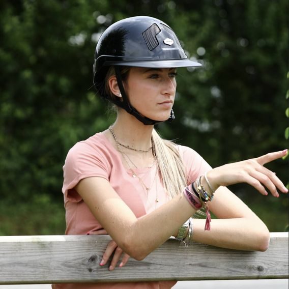 Jezdecká ochranná helma Flex-On Armet Star