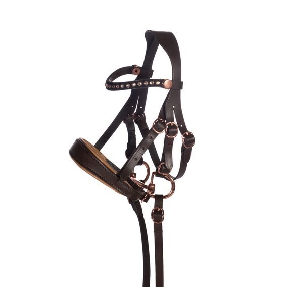 Uzdečka HKM Hobby Horse Rosegold