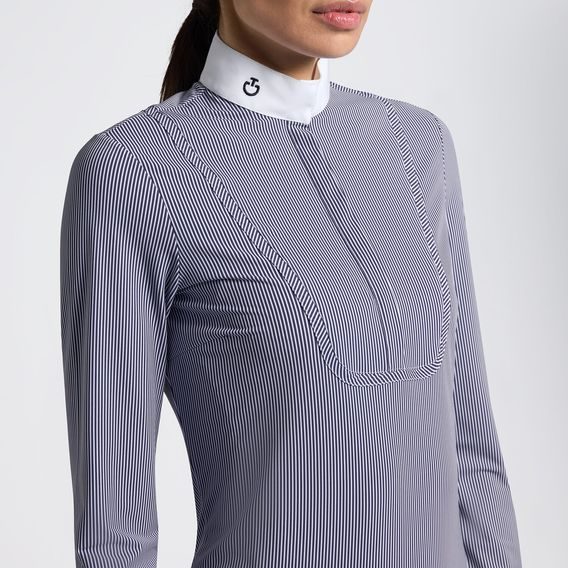 Tričko závodní Cavalleria Toscana Stripes dl. rukáv dámské Kolekce 2025/26