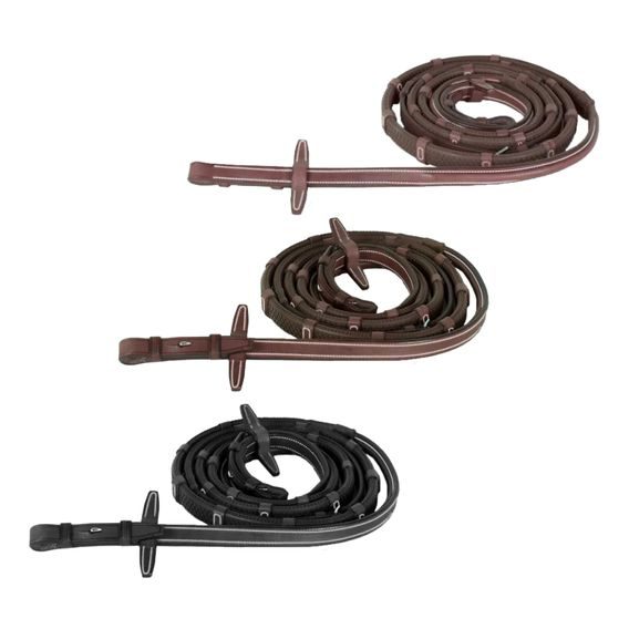 Otěže CWD RE17H Raised pogumované se zarážkami