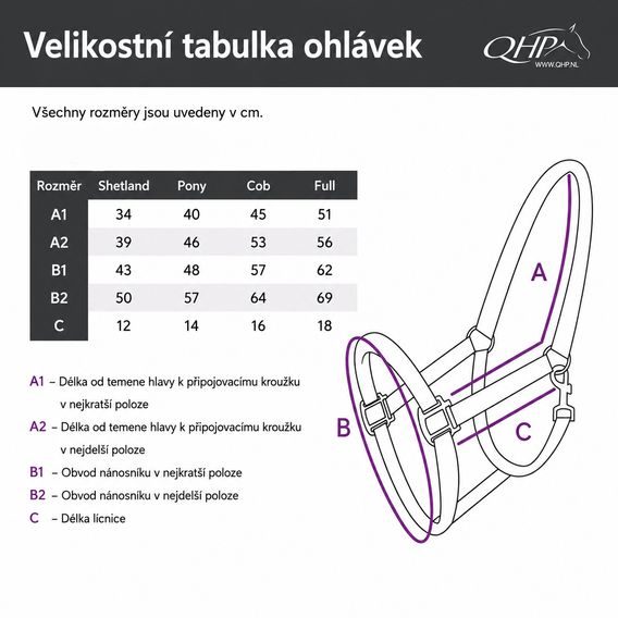 Ohlávka s vodítkem QHP Kolekce 2026/27