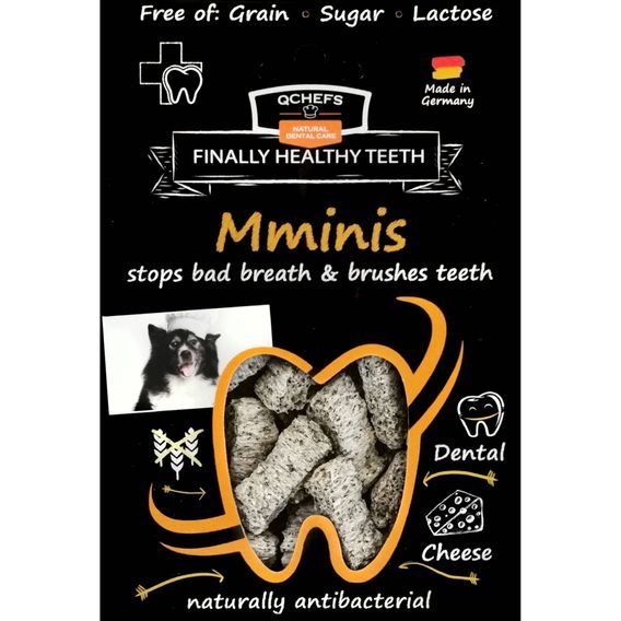 Qchefs Mminis pamlsky na čištění zubů pro psy 75g