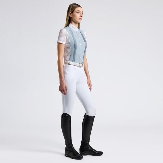 Tričko závodní Cavalleria Toscana Perforated Jacquard and Jersey dámské Kolekce 2026