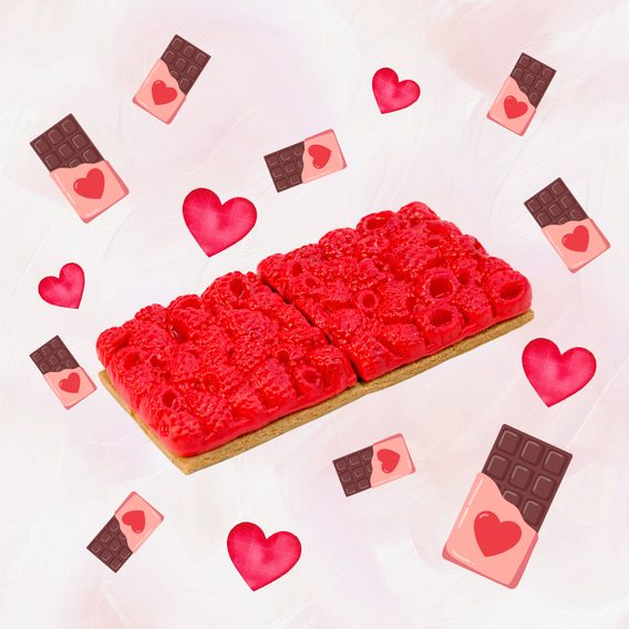 Pamlsky Candy Horse Valentine's day Raspberry Bar