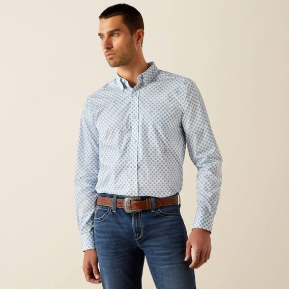 *W* Košile Ariat Wrinkle Free Booker Fitted Shirt pánská Kolekce 2025