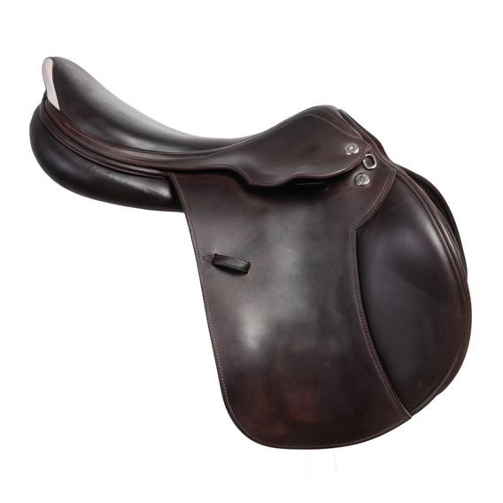 Komise č. P91980 Sedlo skokové Prestige Paris Classic 1833 LUX vlna tabák A+4 L vč.06830524 + obal modrý Prestige