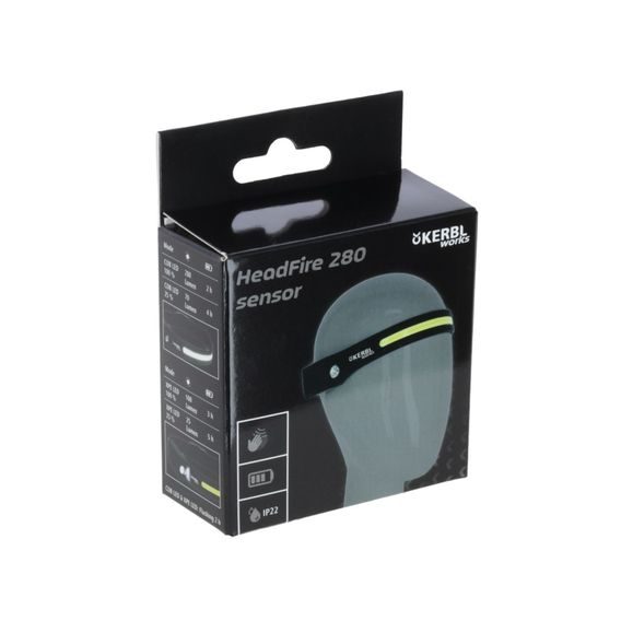 Čelovka Kerbl LED HeadFire 280 sensor