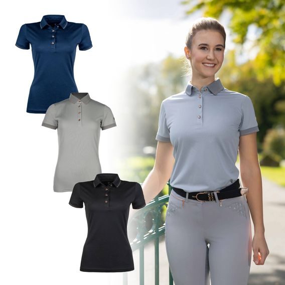 Tričko HKM Polo Rosegold Glamour dámské