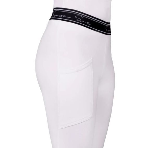 Jeggings QHP Eden Full Grip dámské bílá S/36 - SLEVA - malé šmouhy na pravé kapse