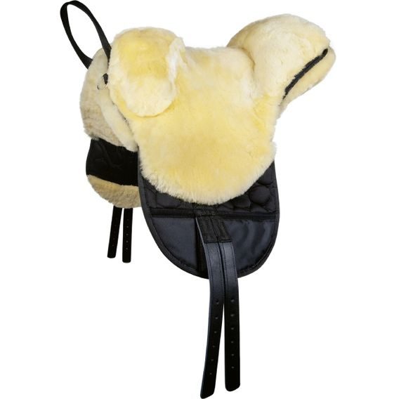 Beránkové sedlo/pad HKM černé/natural