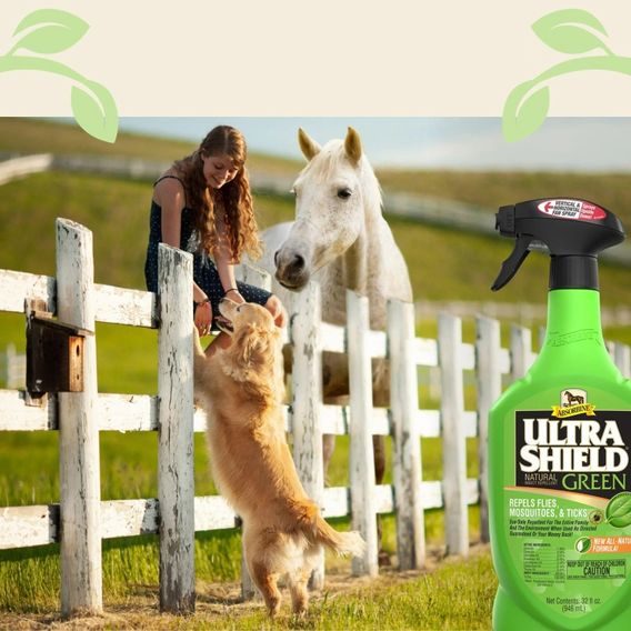 Absorbine UltraShield GREEN přírodní koňský deodorant s esenciálními oleji s rozprašovačem 946 ml DOPRODEJ