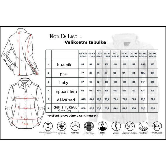 *W* Košile Fior da Liso Sara London B dámská