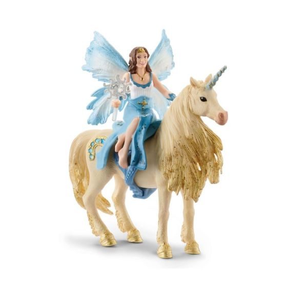 Schleich 42508 - Víla Eyelas na zlatém jednorožci