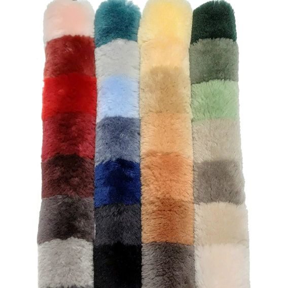 *W* Beránkový potah na posedlí westernový Mattes