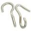 Háčky k řetízku k udidlu nerez pár