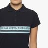 Tričko Cavalleria Toscana Flocked Stripe logo dětské KOLEKCE 2022/23
