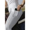 Jeggings Equitheme Flora Full Grip dámské bílá XS/34 - SLEVA - obarvený grip v oblasti sedu